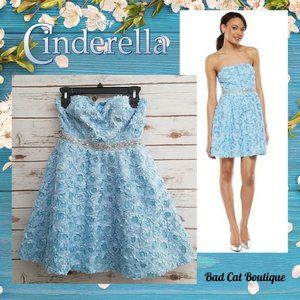 Disney for Kohl's | Ethereal Blue Floral Cosplay Strapless Cinderella Dress
